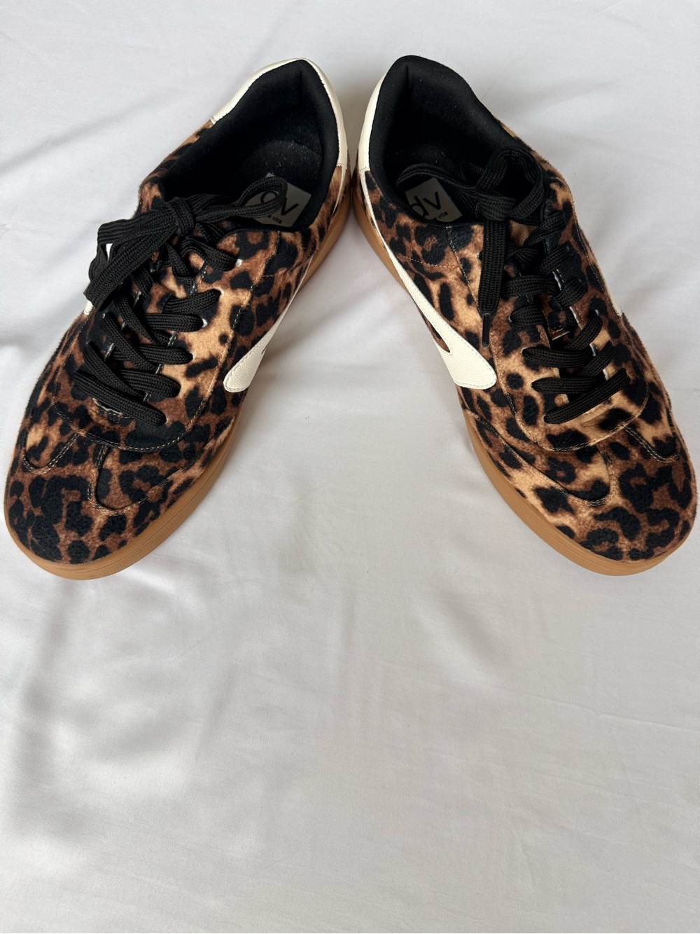 DV by Dolce Vita Leopard Print Sneakers - Black/White/Brown